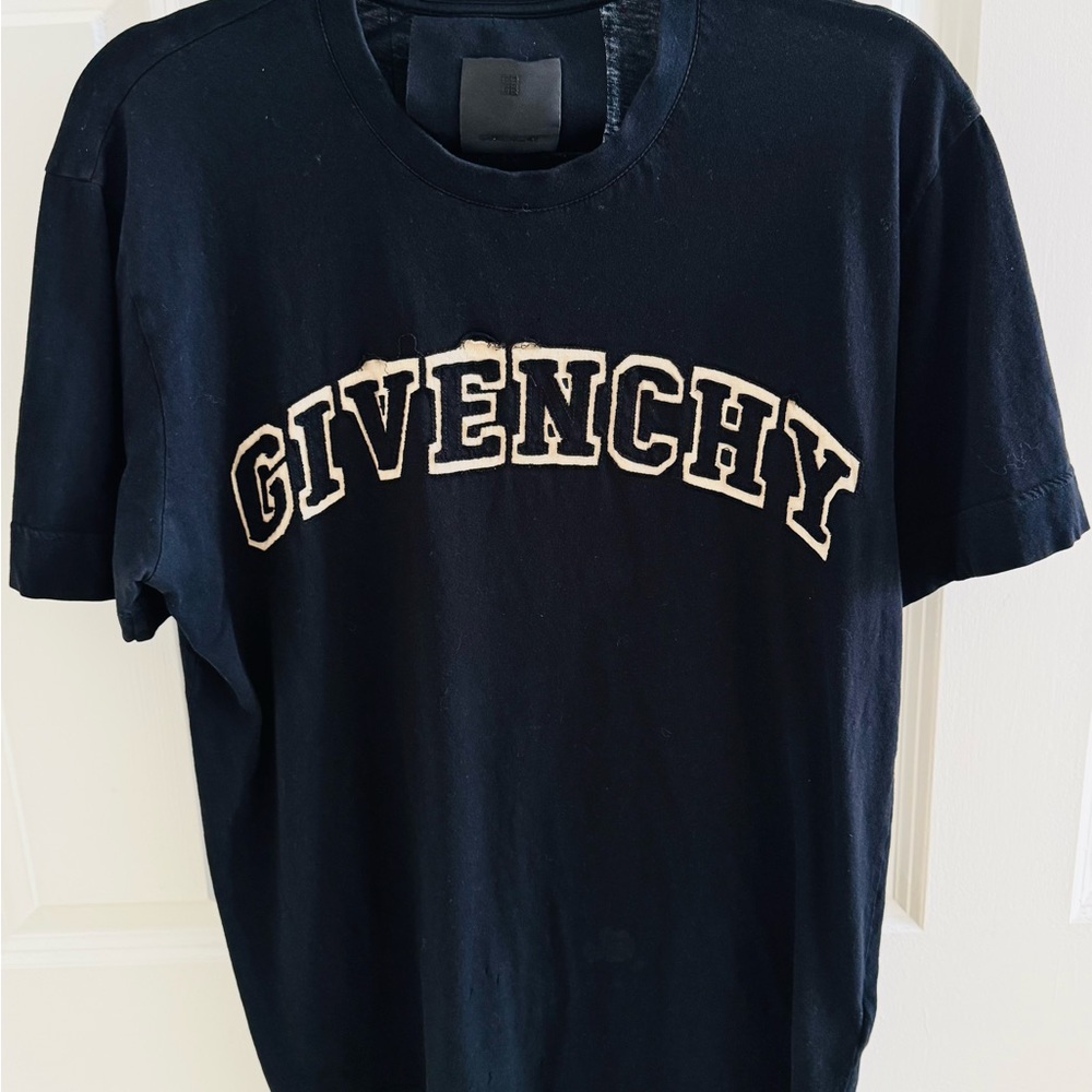 Givenchy Black Logo Varsity Tee L